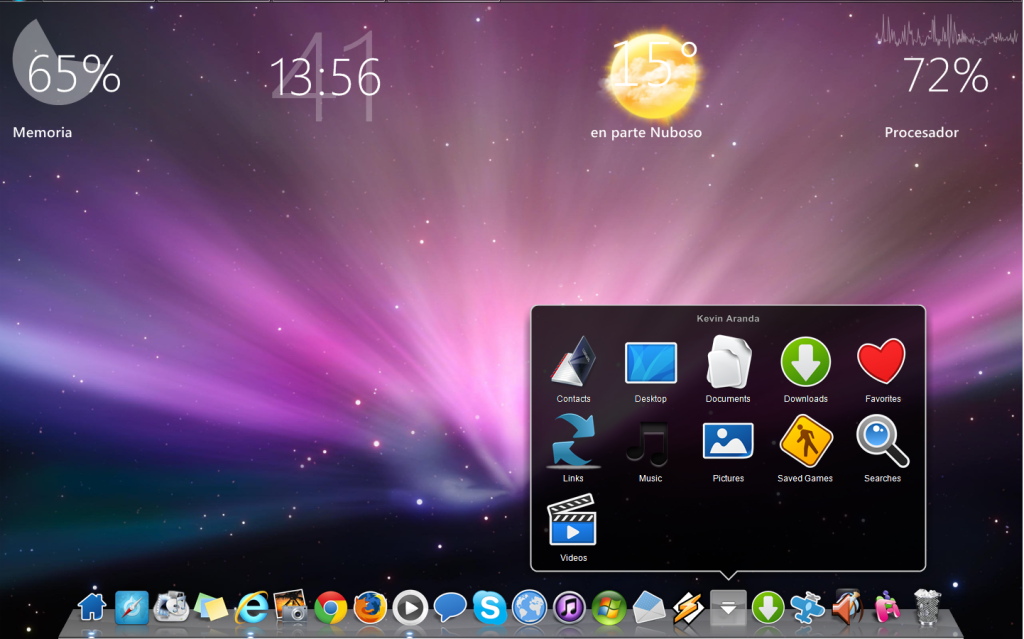 como personalizar windows 7 estilo mac